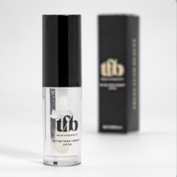 ⚫️ Trust Fund Beauty Better Than Therapy Lip Oil Full-Size New In Box - Picture 3 of 7